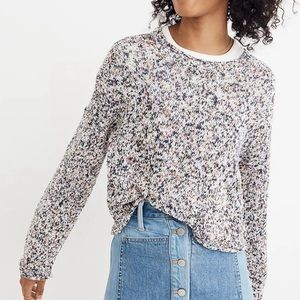 Madewell rainbow weave cropped sweater